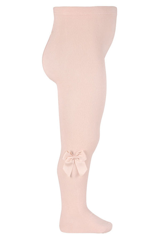 Condor Nude Grosgrain Bow Tights | Millie and John