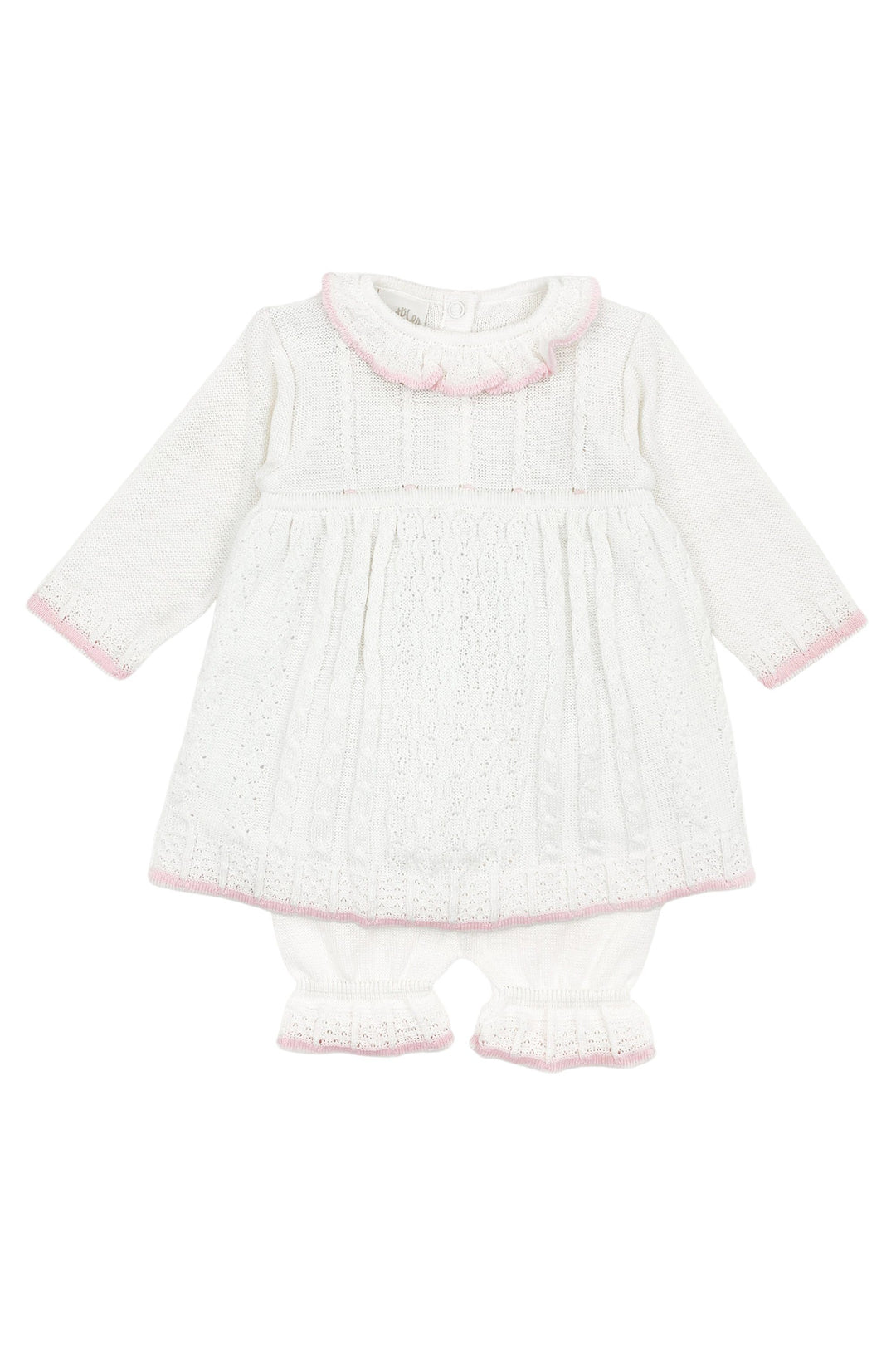 Pretty Originals "Cristina" Ivory Knitted Dress & Bloomers | Millie and John