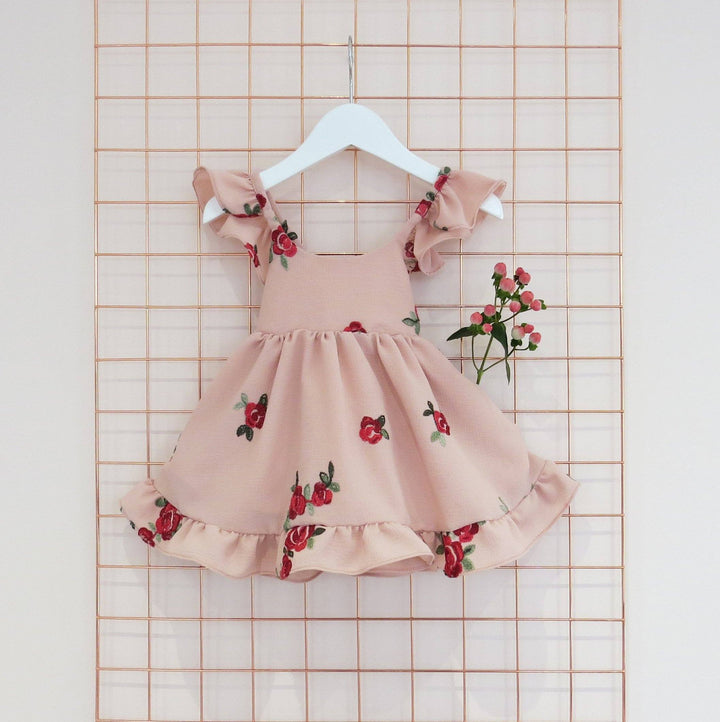 Wish + Wonder "Eliana" Embroidered Floral Dress | Millie and John