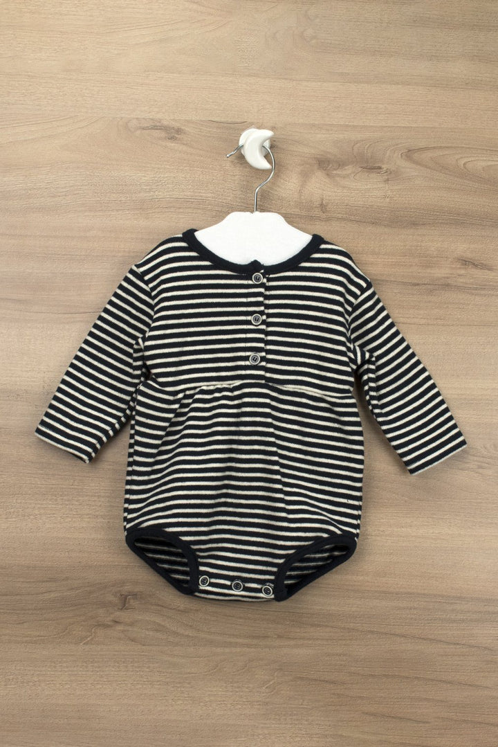 Babidu "Emilio" Brushed Cotton Striped Shortie | Millie and John