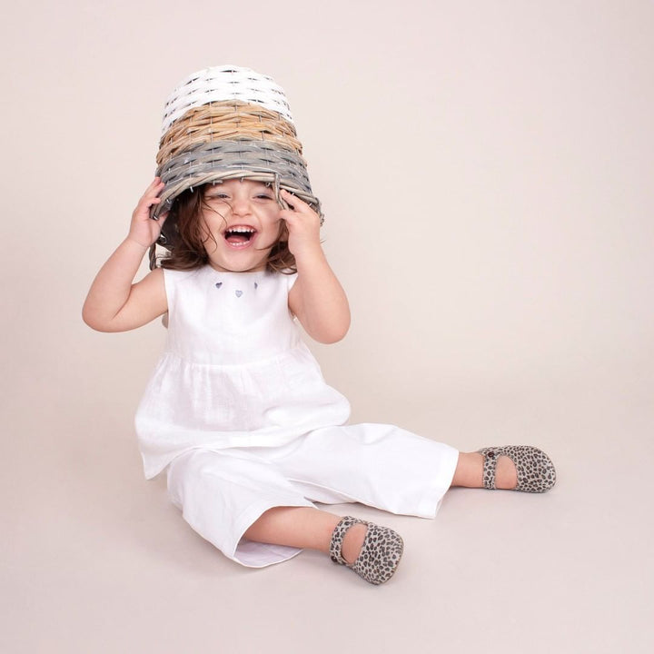 Early Days "Emma" Leather Leopard Print Shoes | Millie and John