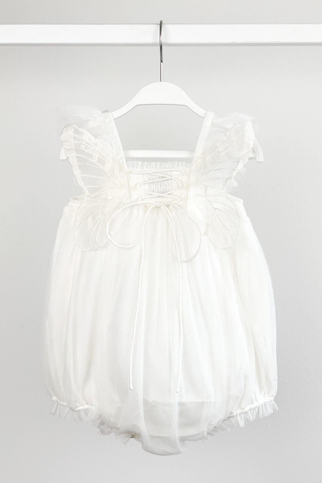 Luna Luna "Evelina" White Fairy Wing Romper | Millie and John