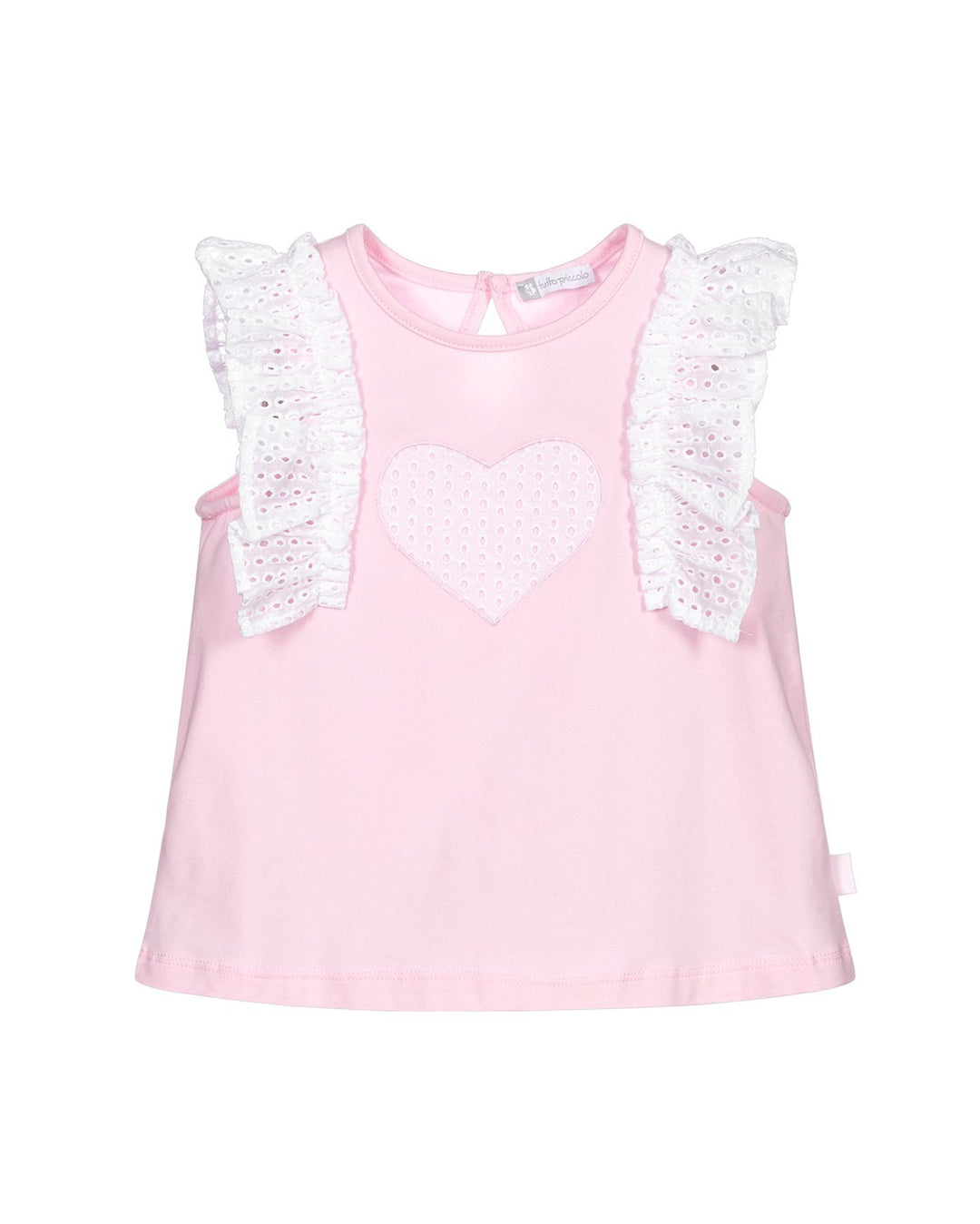 Tutto Piccolo "Everleigh" Pink Broderie Anglaise Blouse | Millie and John