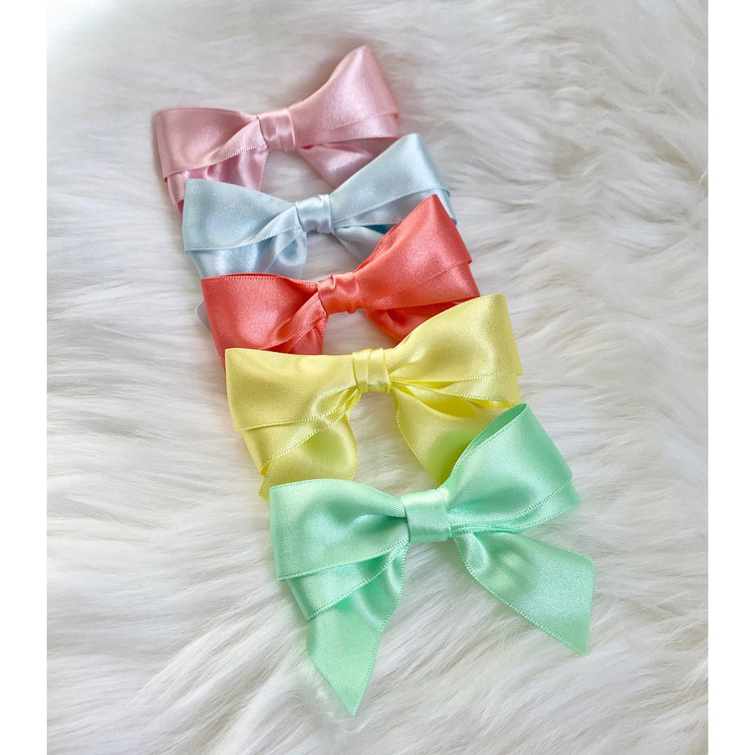 Carvalho Smith x Millie and John Exclusive Pastel Satin Bows | Millie and John