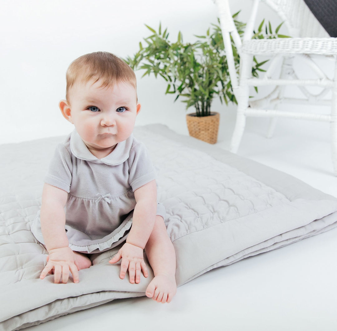 Dandelion Grey Velour Dress | Millie and John