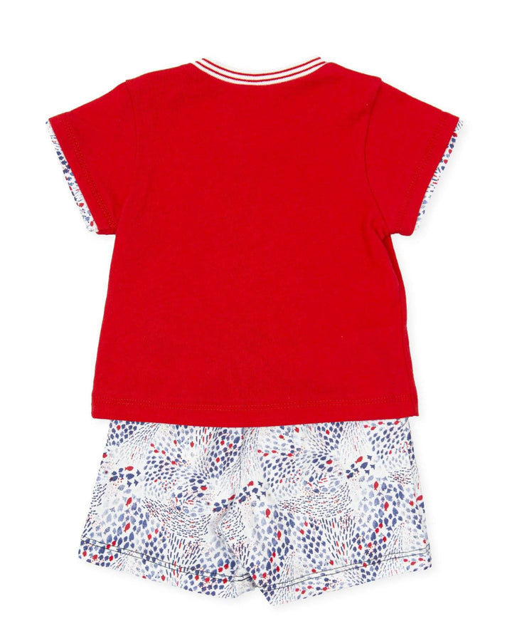 Tutto Piccolo "Hartley" Red T-Shirt & Shorts | Millie and John