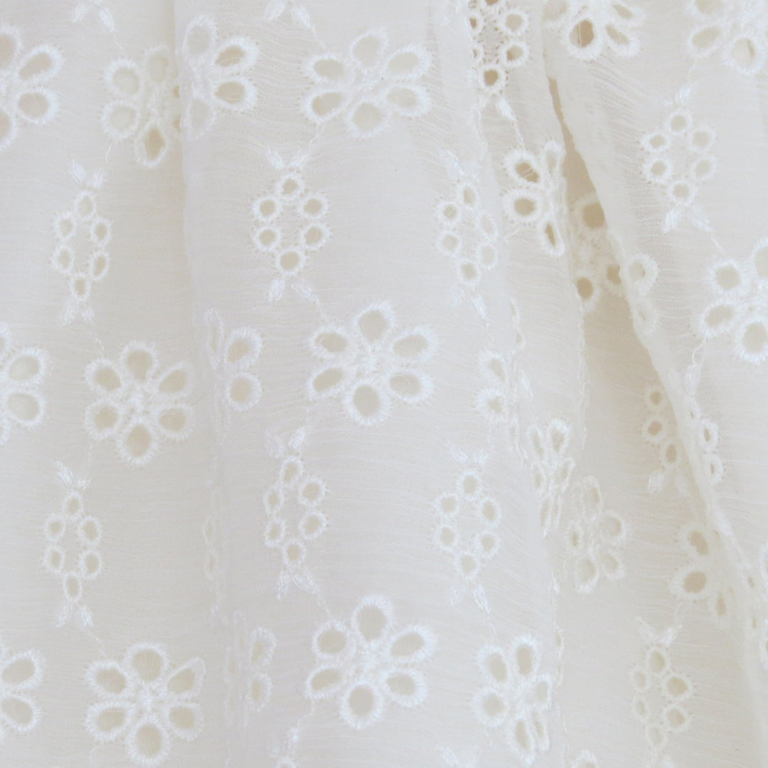 Wish + Wonder "Hermione" Silk Daisy Broderie Dress | Millie and John