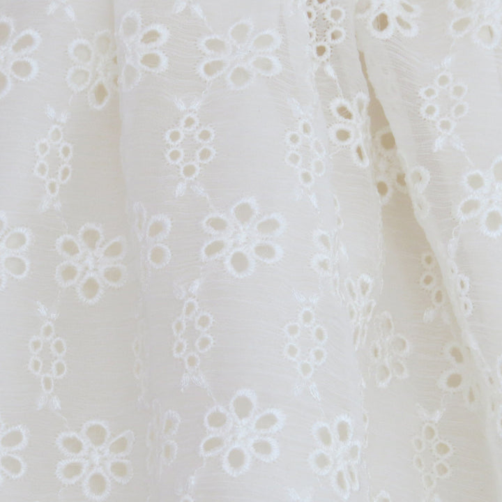 Wish + Wonder "Hermione" Silk Daisy Broderie Dress | Millie and John