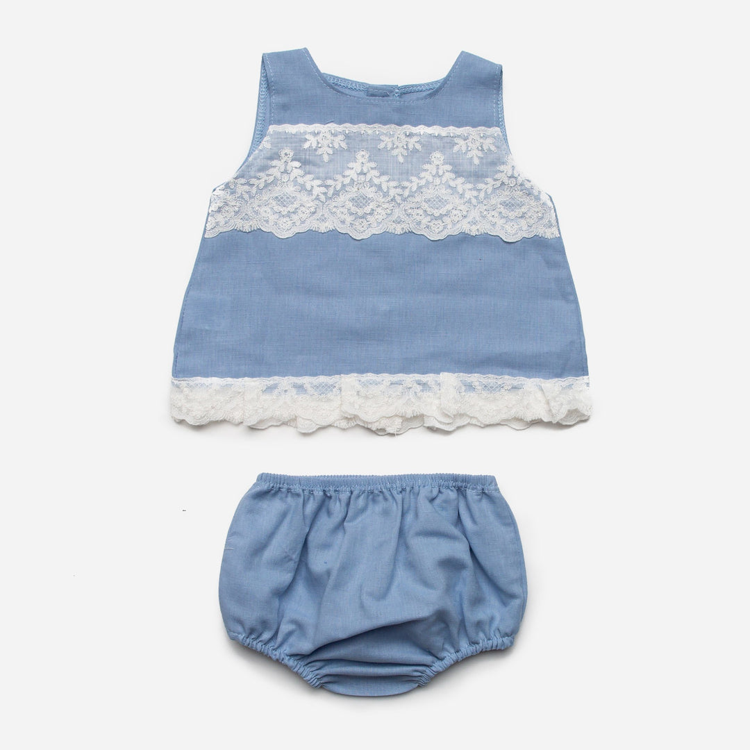 Juliana "Isabel" Lace Blouse & Bloomers | Millie and John