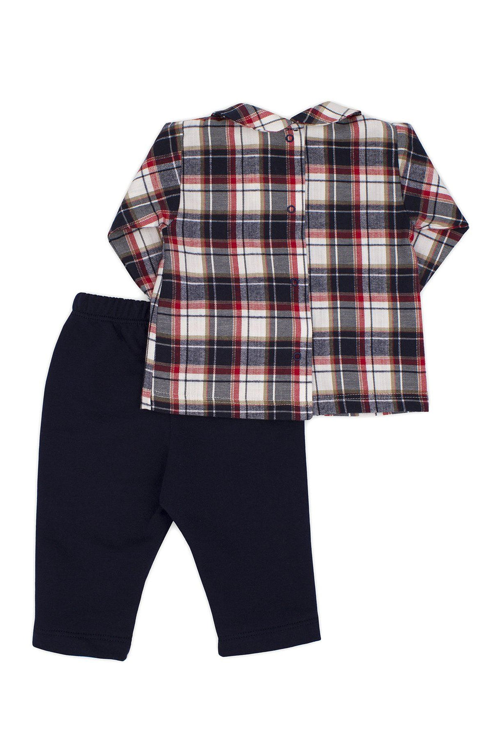 Rapife "Jayden" Navy & Red Tartan Top & Trousers | Millie and John