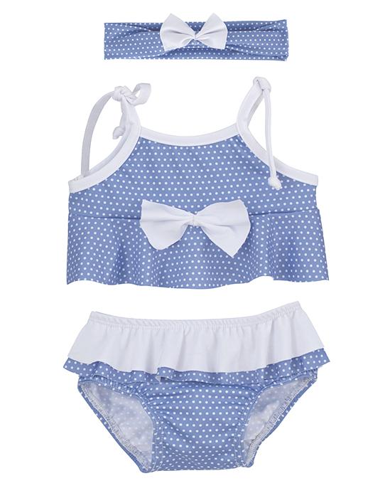 Calamaro "Jayla" Blue Polka Dot Bikini | Millie and John