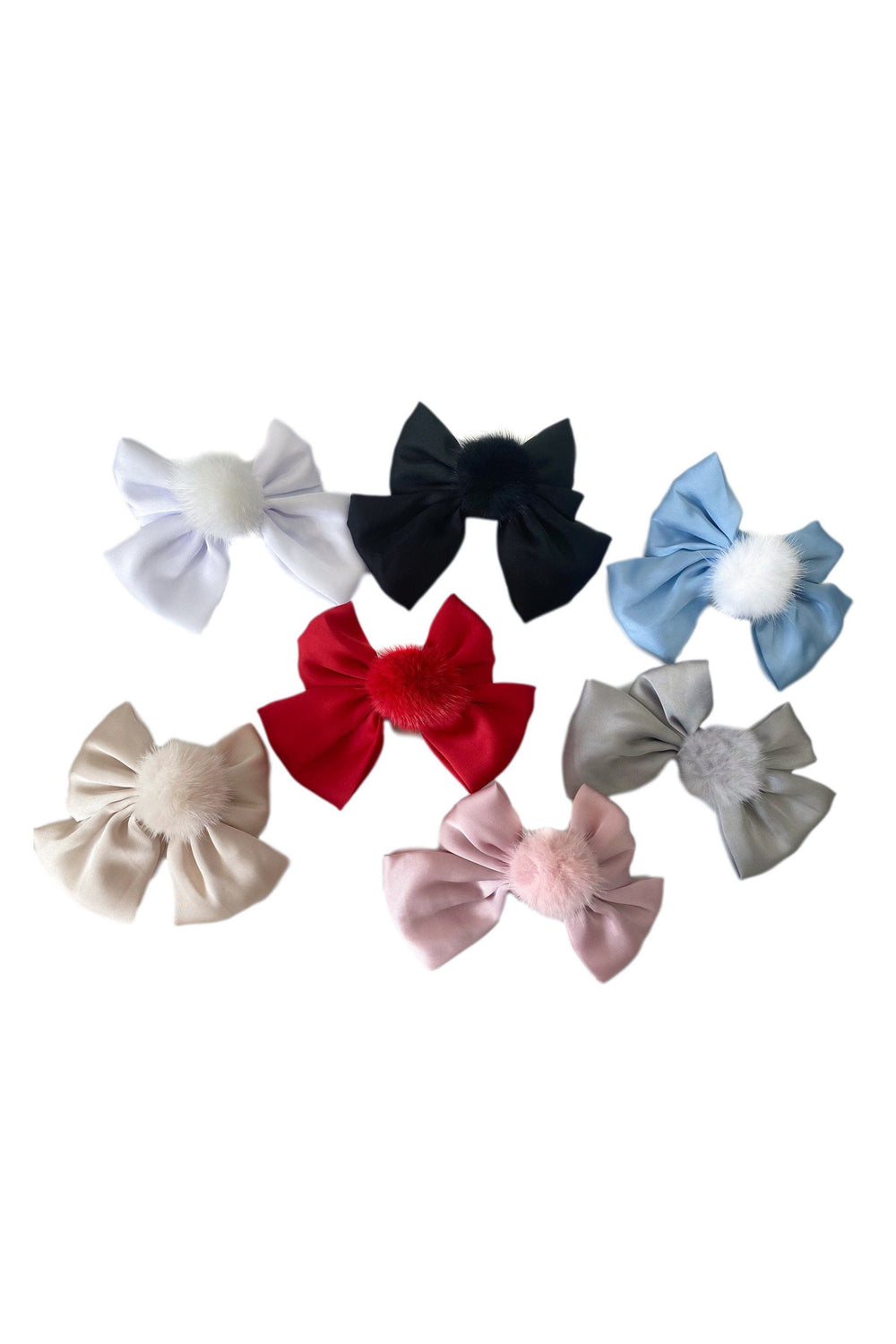 Petit Maison "Lana" Pom Pom Hair Bow | Millie and John