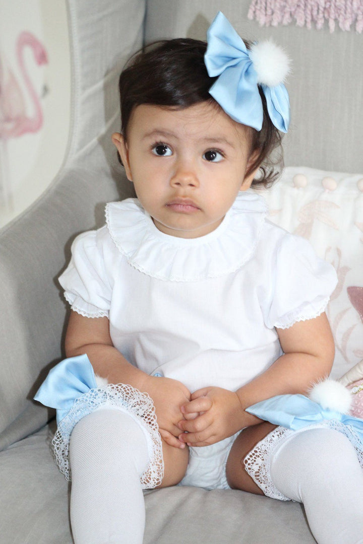 Petit Maison "Lana" Pom Pom Hair Bow | Millie and John