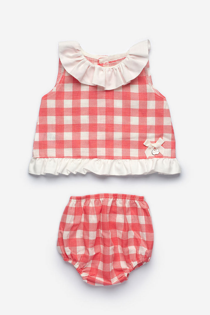 Juliana "Layla" Gingham Blouse & Bloomers | Millie and John