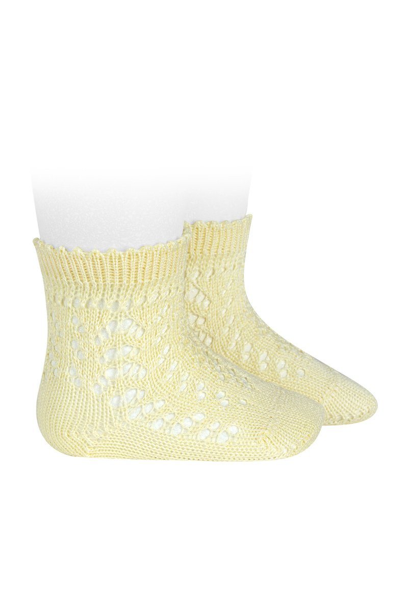 Condor Lemon Ankle Openwork Socks | Millie and John