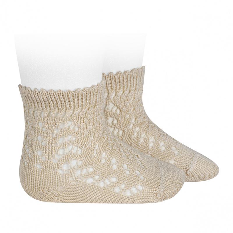 Condor Linen Ankle Openwork Socks | Millie and John