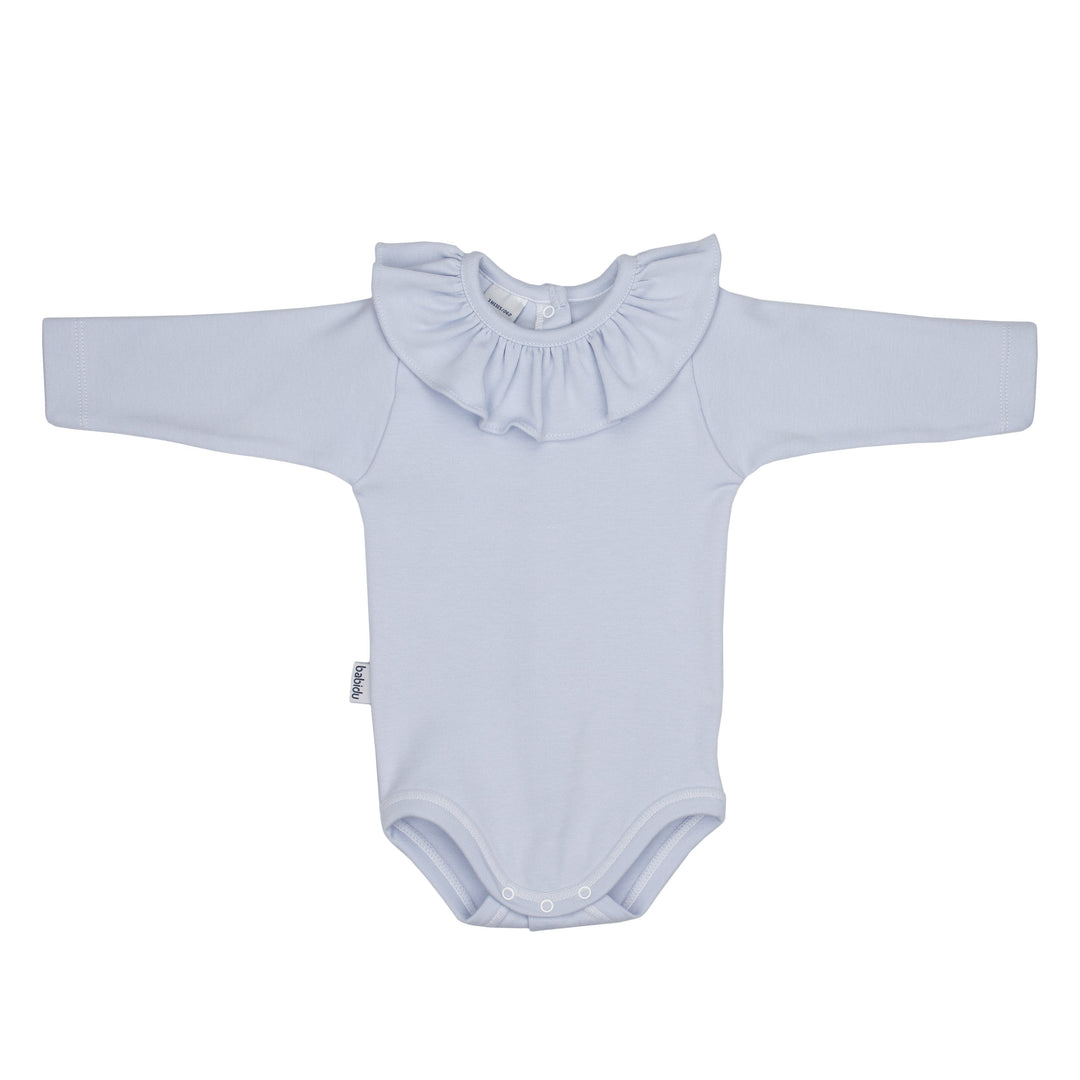 Babidu Long Sleeve Ruffle Collar Bodysuit | Millie and John