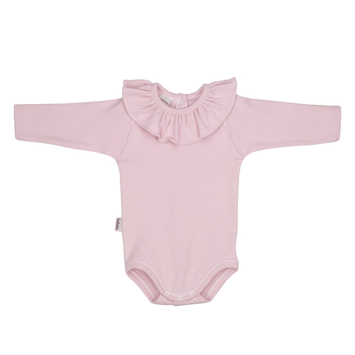 Babidu Long Sleeve Ruffle Collar Bodysuit | Millie and John