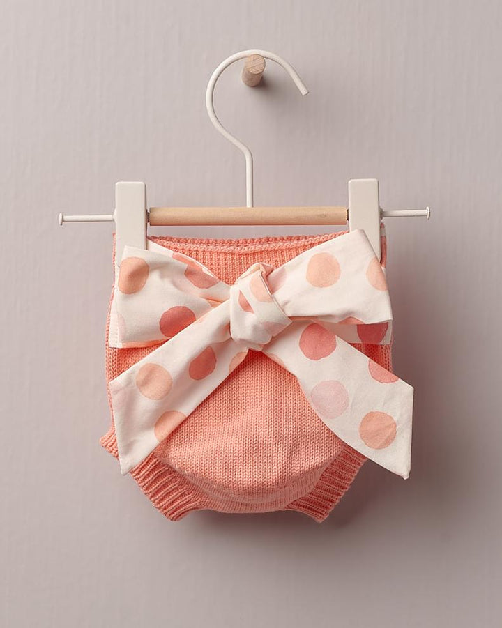 Wedoble "Maicey" Coral Polka Dot Bloomers | Millie and John