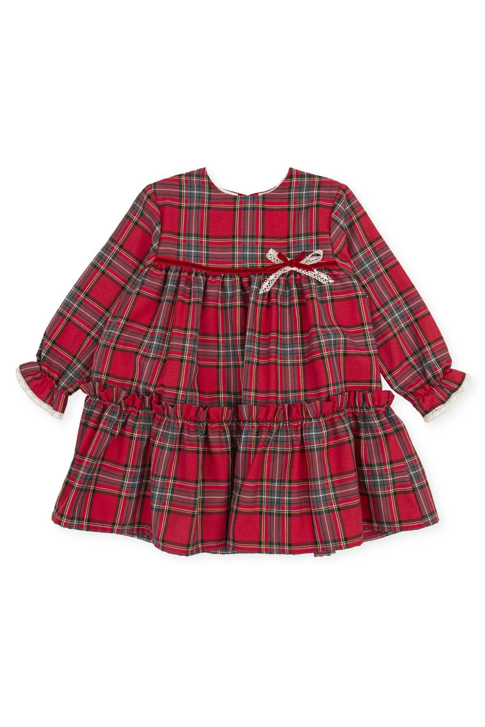 Tutto Piccolo "Makayla" Red Tartan Dress | Millie and John