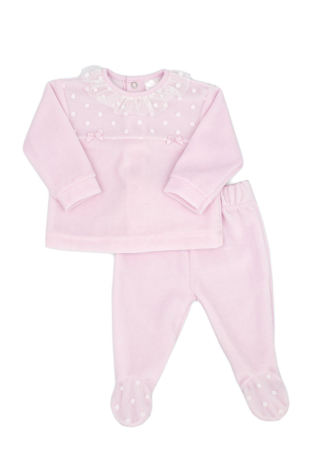 Rapife "Martha" Pink Velour Top & Leggings | Millie and John
