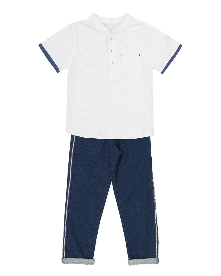 Tutto Piccolo "Matthew" T-Shirt & Denim Joggers | Millie and John