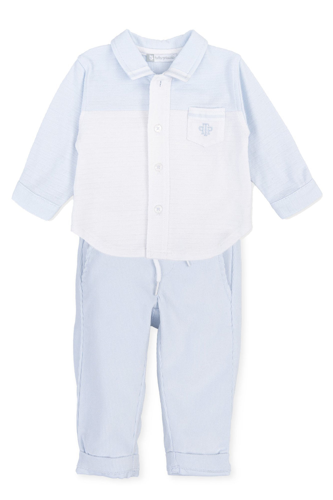 Tutto Piccolo "Maxwell" Blue Shirt & Cord Trousers | Millie and John