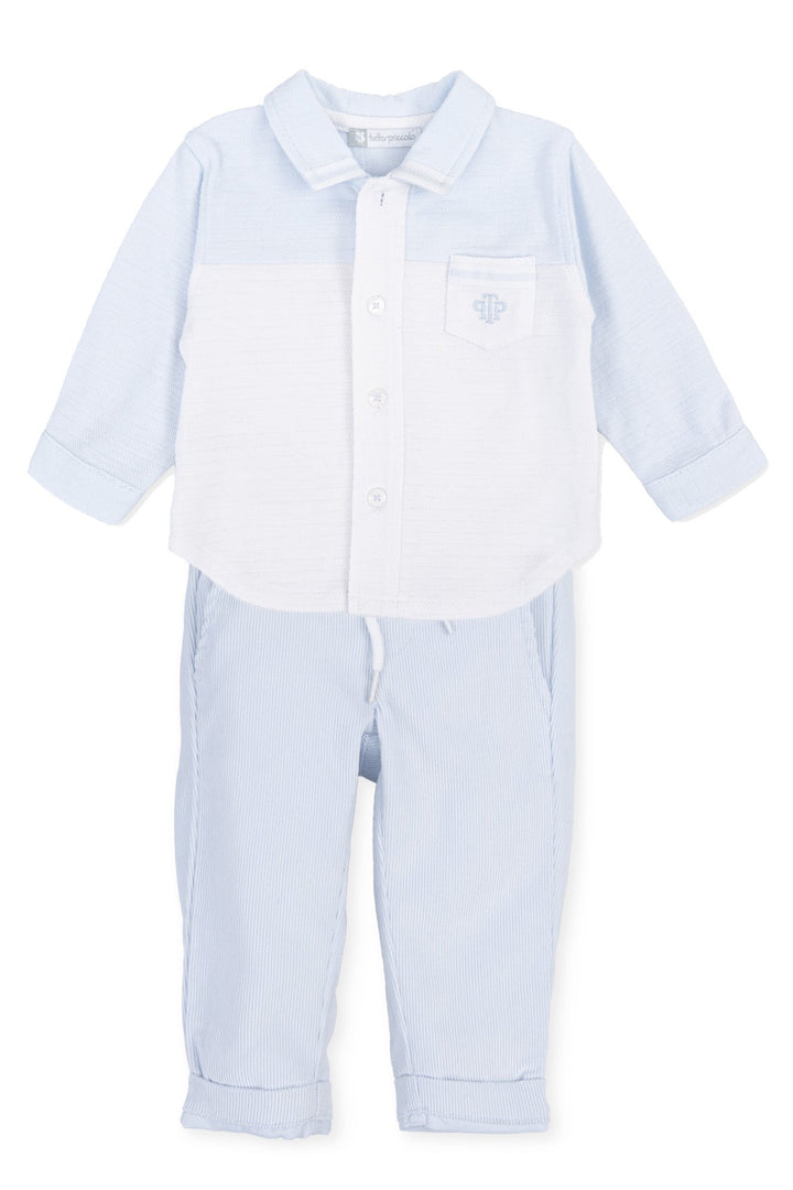 Tutto Piccolo "Maxwell" Blue Shirt & Cord Trousers | Millie and John