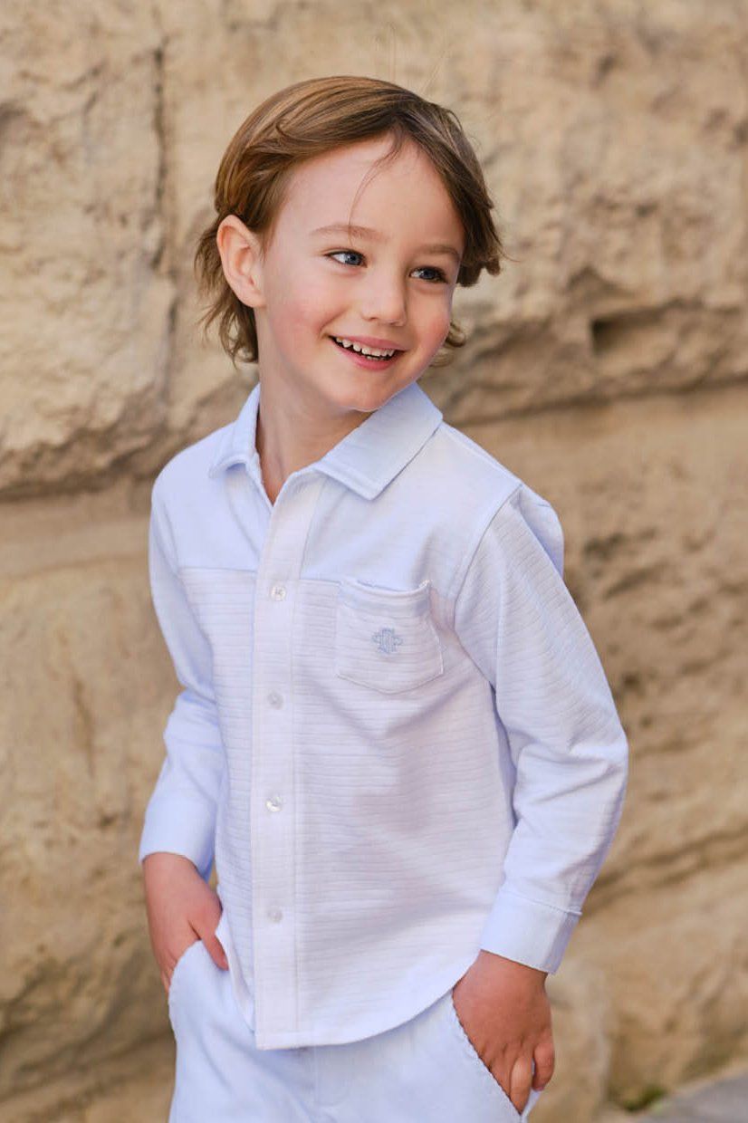 Tutto Piccolo "Maxwell" Blue Shirt & Cord Trousers | Millie and John