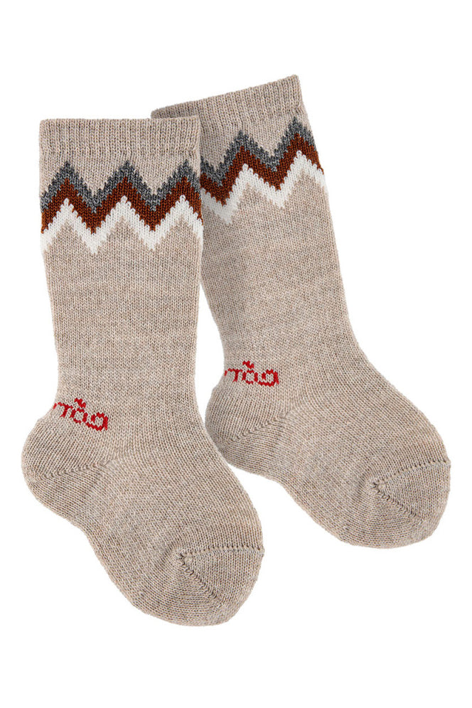 Condor Nougat Zig Zag Socks | Millie and John