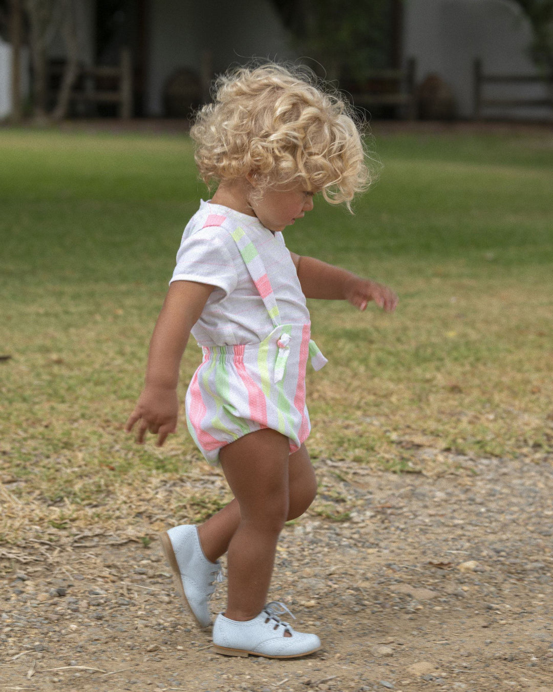 José Varón "Micah" Neon Stripe Shirt & Jam Pants | Millie and John
