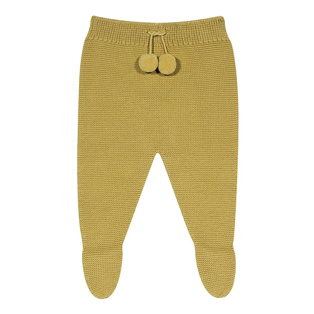 Condor Mustard Knitted Pom Pom Leggings | Millie and John