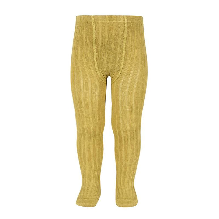 Condor Mustard Ribbed Tights | Millie and John