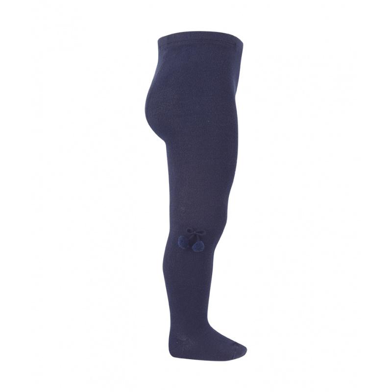 Condor Navy Blue Pom Pom Tights | Millie and John