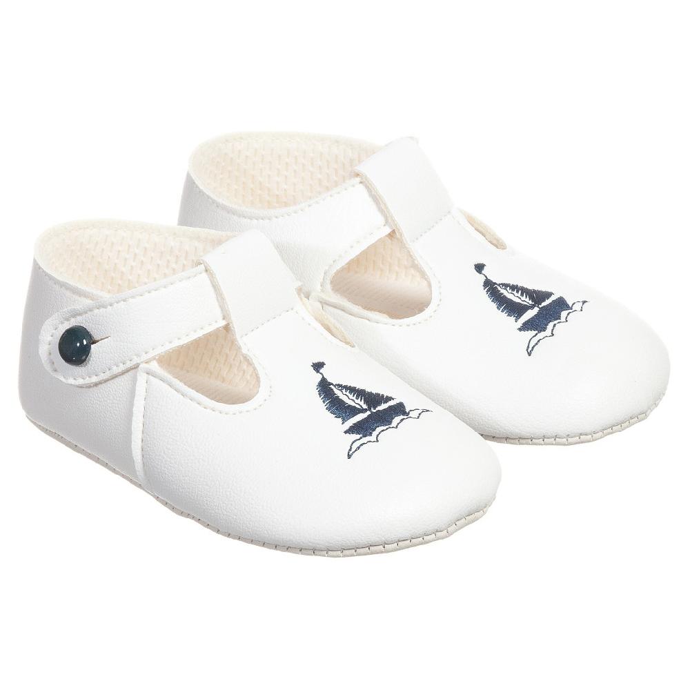 Baypods Navy Blue Sailboat Soft Sole Shoes | Millie and John