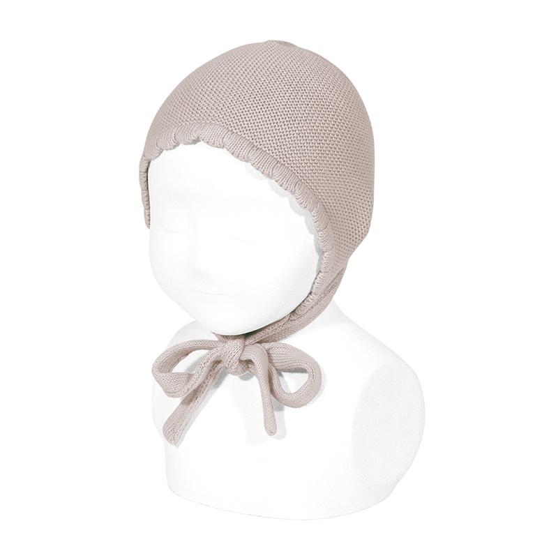 Condor Old Rose Garter Stitch Bonnet | Millie and John