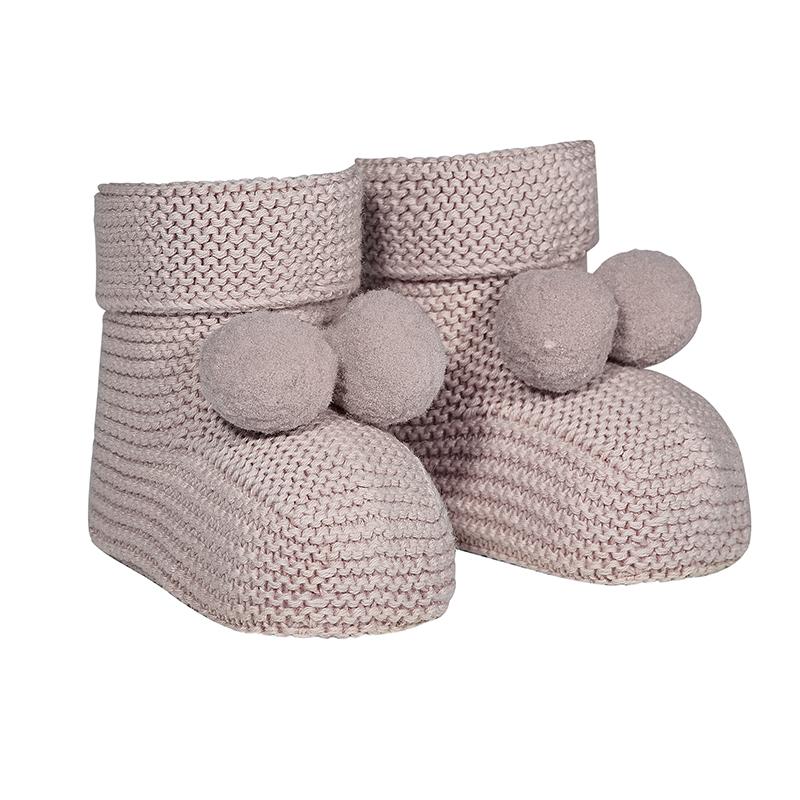 Condor Old Rose Pom Pom Booties | Millie and John