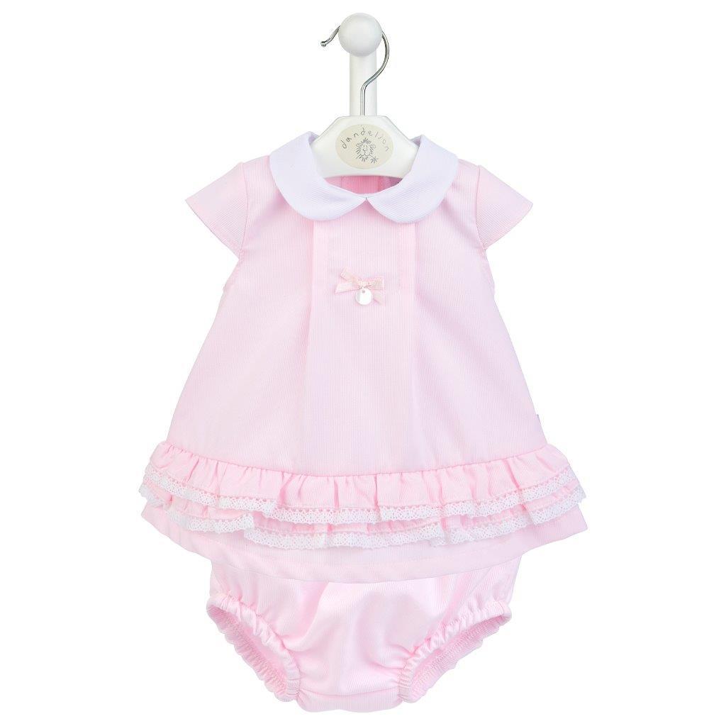 Dandelion Pink Dress & Knickers | Millie and John
