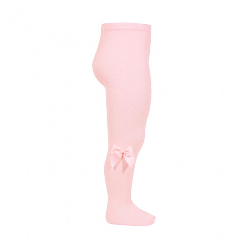Condor Pink Grosgrain Bow Tights | Millie and John