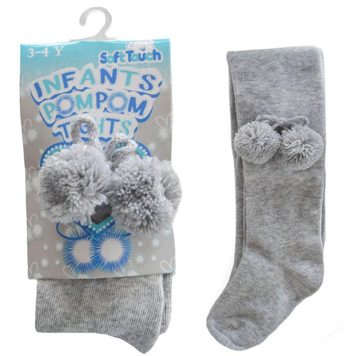Soft Touch Pom Pom Tights | Millie and John