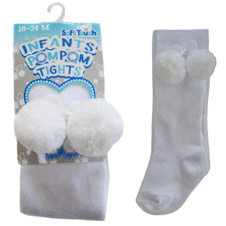 Soft Touch Pom Pom Tights | Millie and John