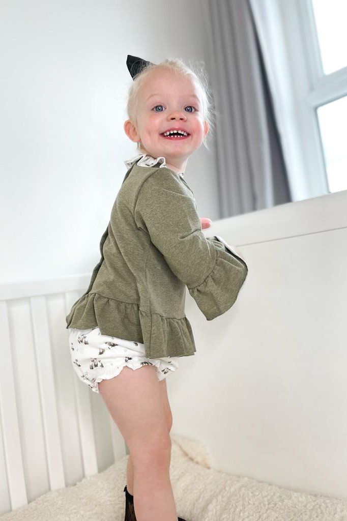 Foque "Sara" Khaki Fox Top & Bloomers | Millie and John