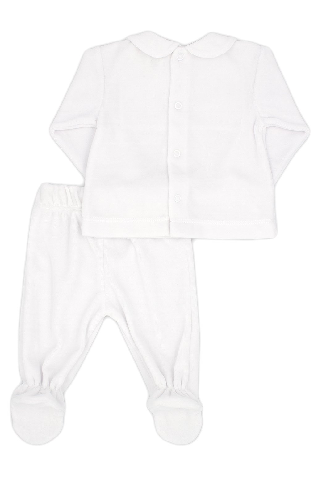 Rapife "Sutton" White Velour Star Top & Leggings | Millie and John