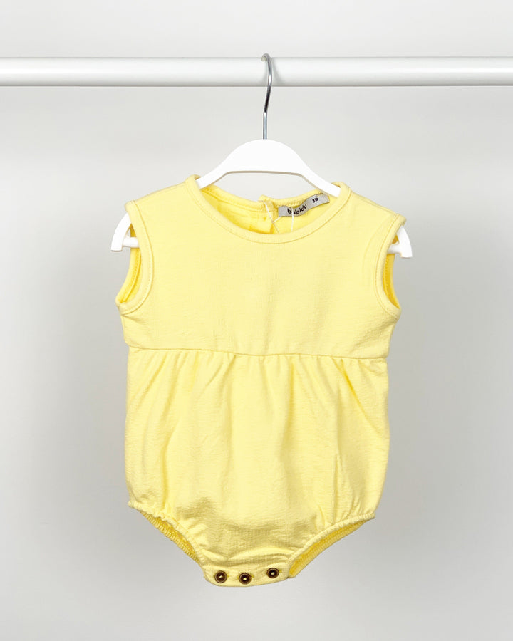 Babidu TERRY TOWELLING | Lemon Romper | Millie and John