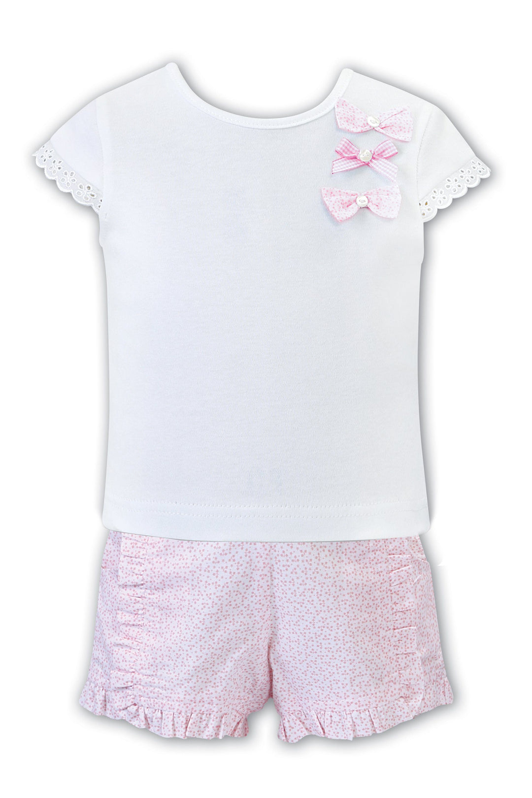 Dani "Zoe" Pink Ditsy Floral Shorts & T-Shirt | Millie and John