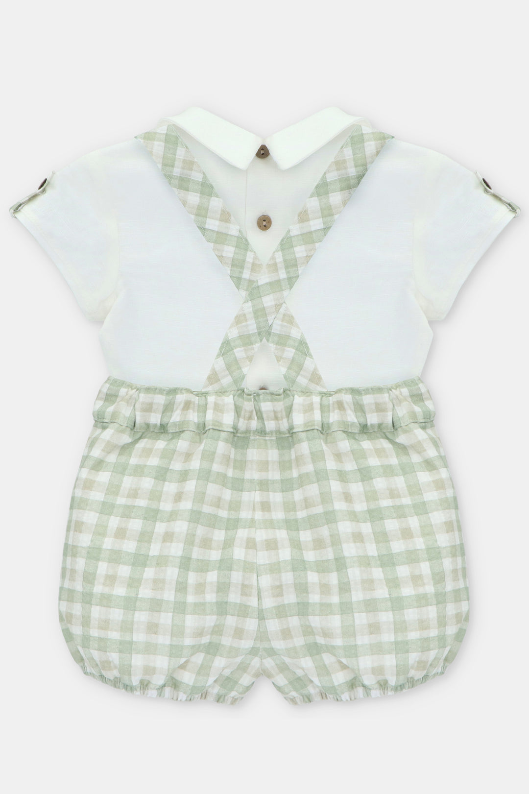 "Maxwell" Sage Green Gingham Jam Pants & Shirt