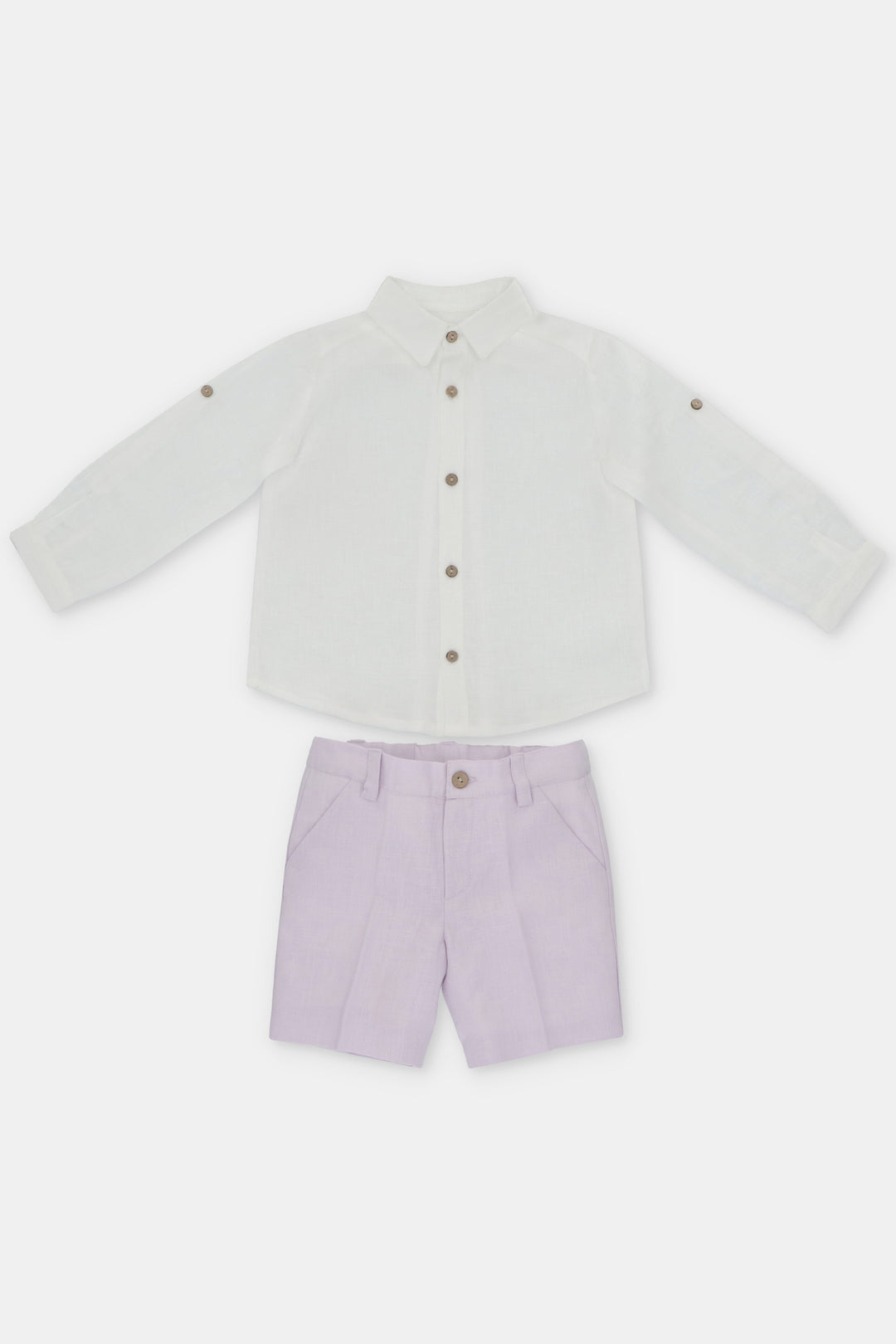 Martín Aranda "Wilbur" Lavender Shirt & Shorts | Millie and John