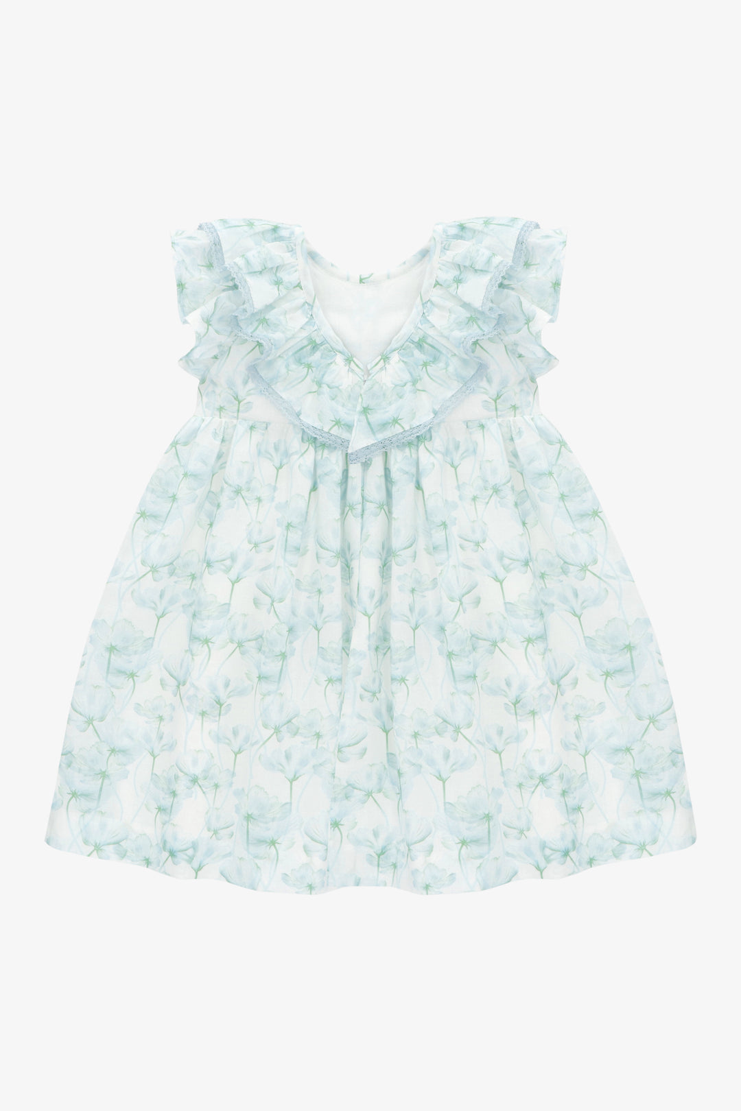 "Arabella" Blue Watercolour Floral Dress