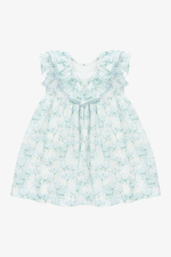 "Arabella" Blue Watercolour Floral Dress
