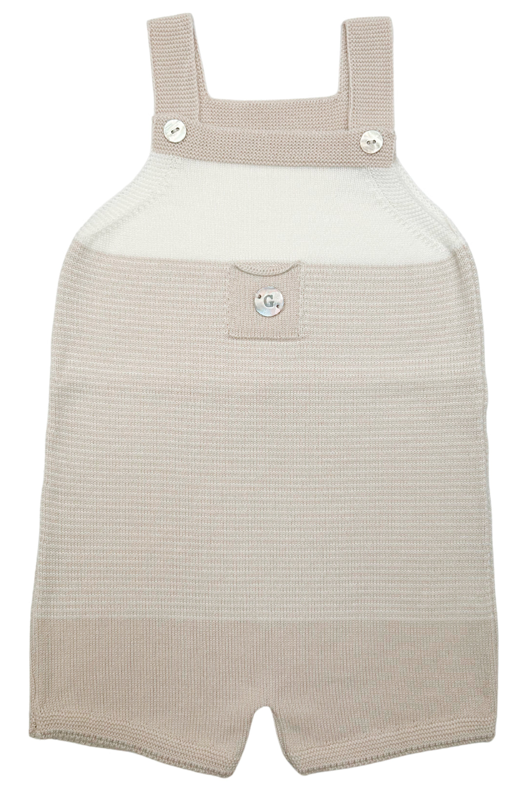 Granlei "Jagger" Stone Striped Knit Dungarees | Millie and John